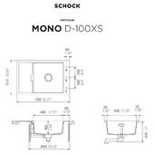 Pomivalno korito SCHOCK Mono D-100XS bronze